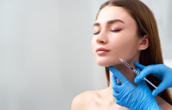 woman during filler procedure