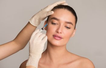 woman during filler procedure