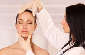 woman during cosmetic consultation